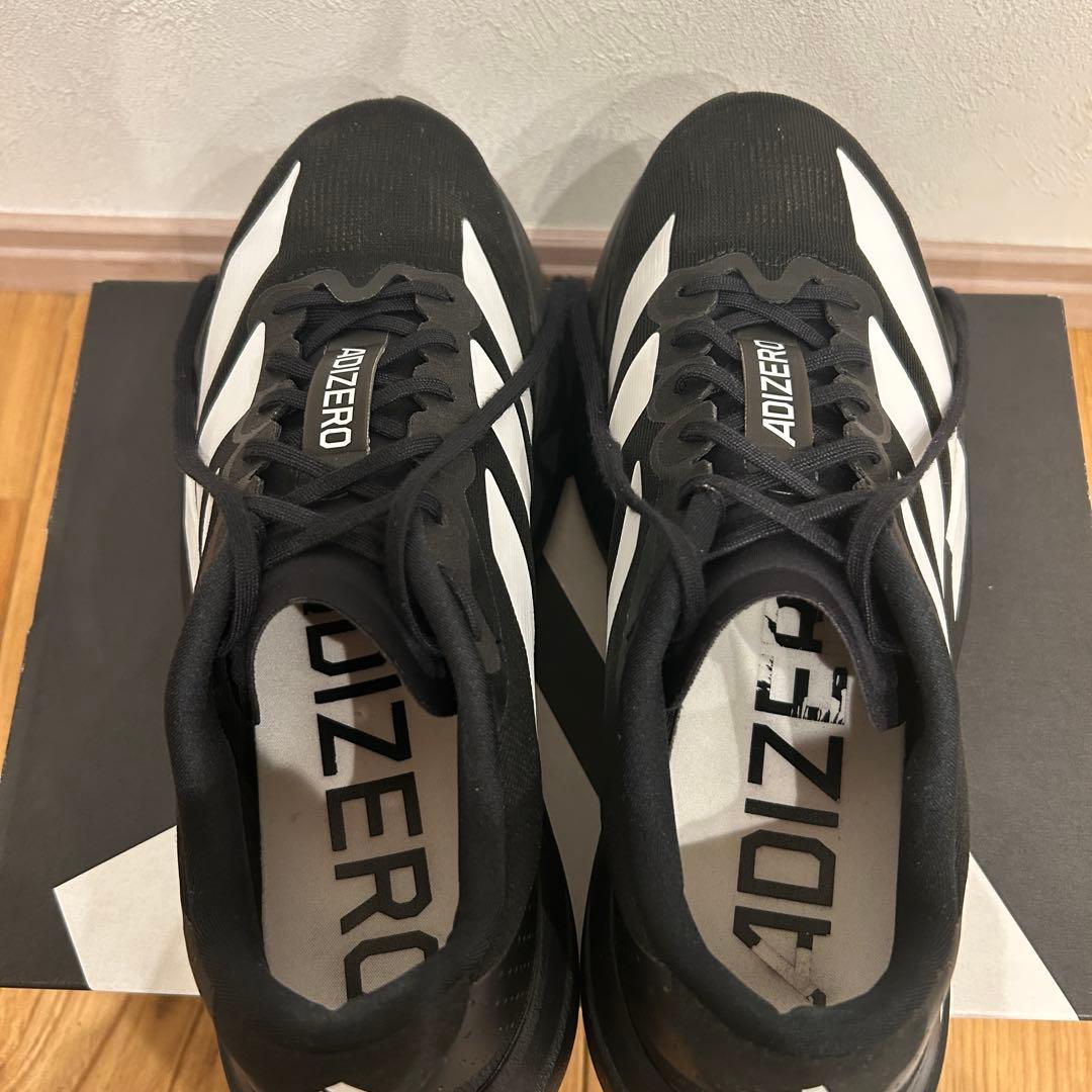 adidas adizero Evo SL ブラック/ホワイト 25cm