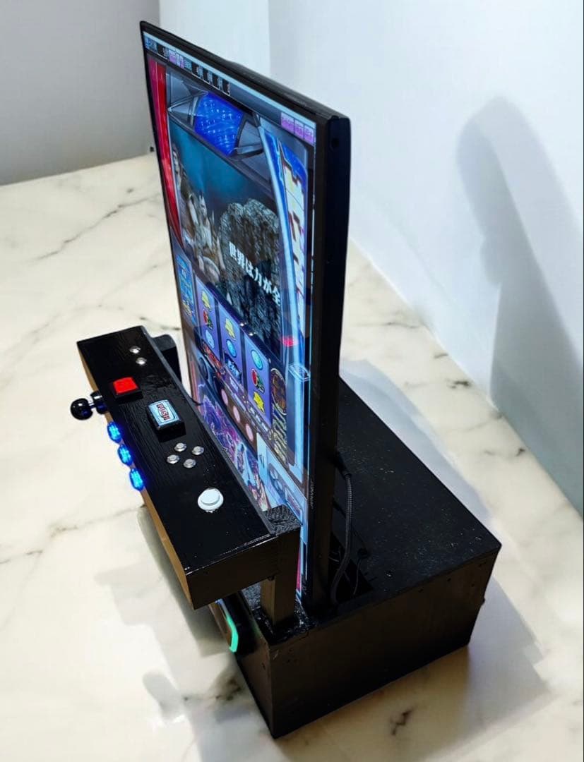 新商品　自作パチスロ台一体型コントローラー サミタ完全対応　モニター付き