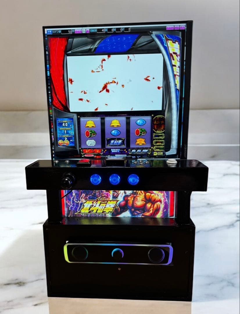 新商品　自作パチスロ台一体型コントローラー サミタ完全対応　モニター付き