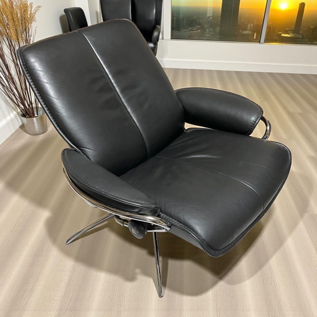 EKORNES Stressless ローバックチェア シティ　オットマン別売