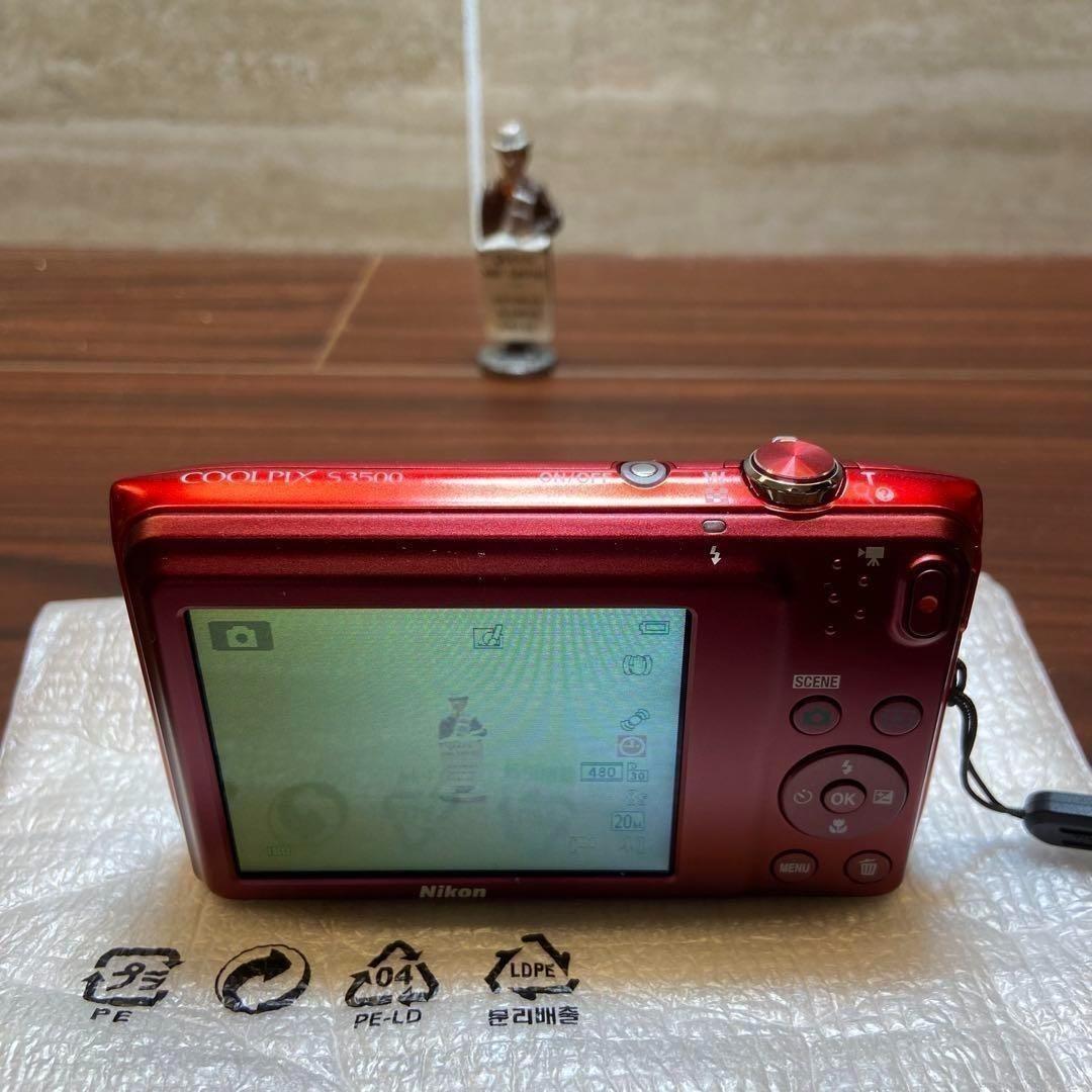Nikon coolpix S3500 レッド デジカメ 2722
