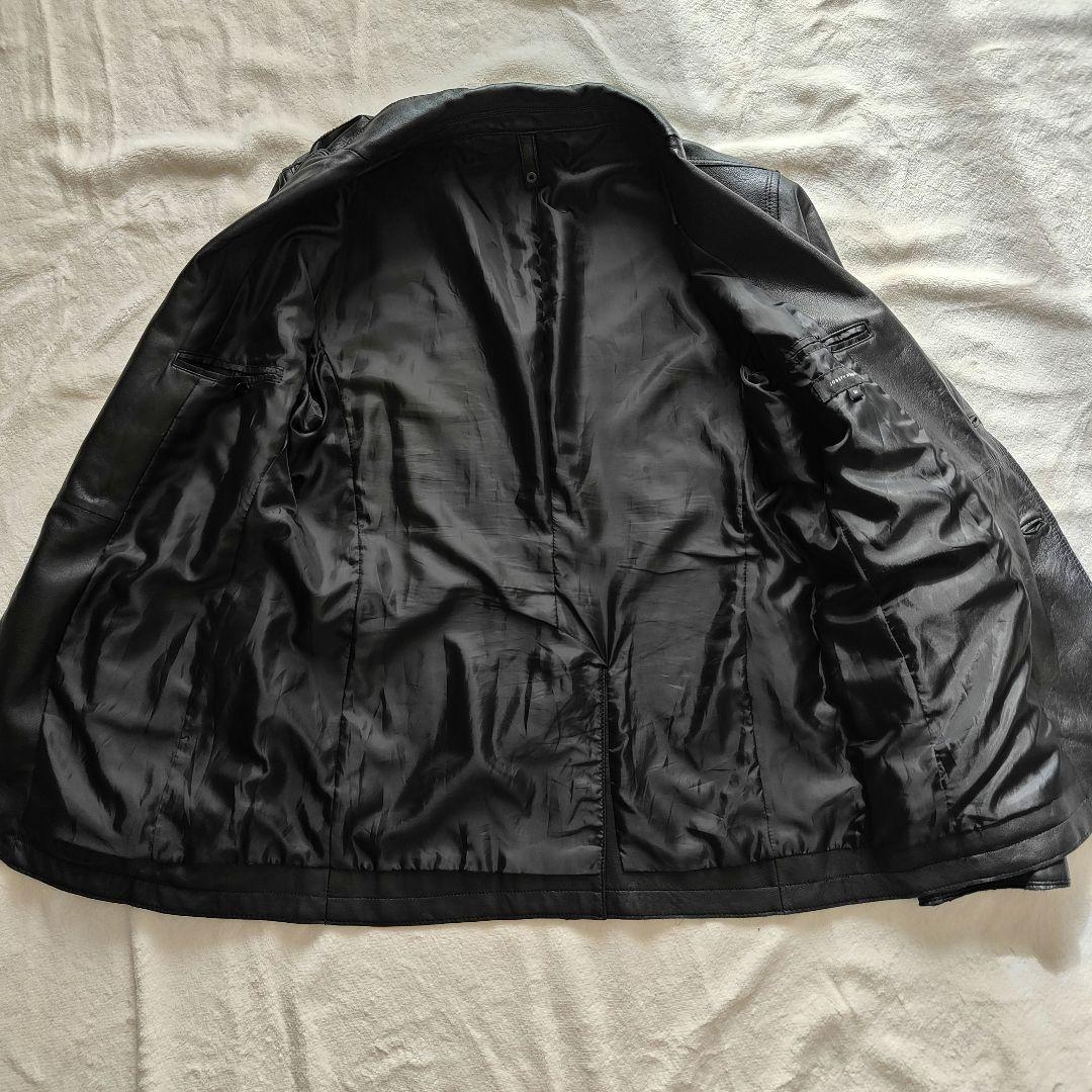 JOSEPH HOMME レザージャケット 50 ブラック オンワード樫山