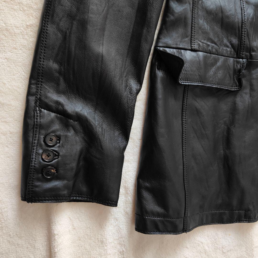 JOSEPH HOMME レザージャケット 50 ブラック オンワード樫山