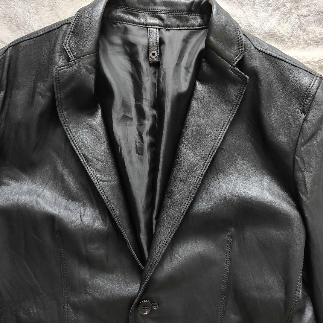 JOSEPH HOMME レザージャケット 50 ブラック オンワード樫山