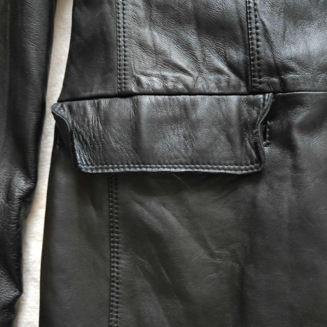 JOSEPH HOMME レザージャケット 50 ブラック オンワード樫山