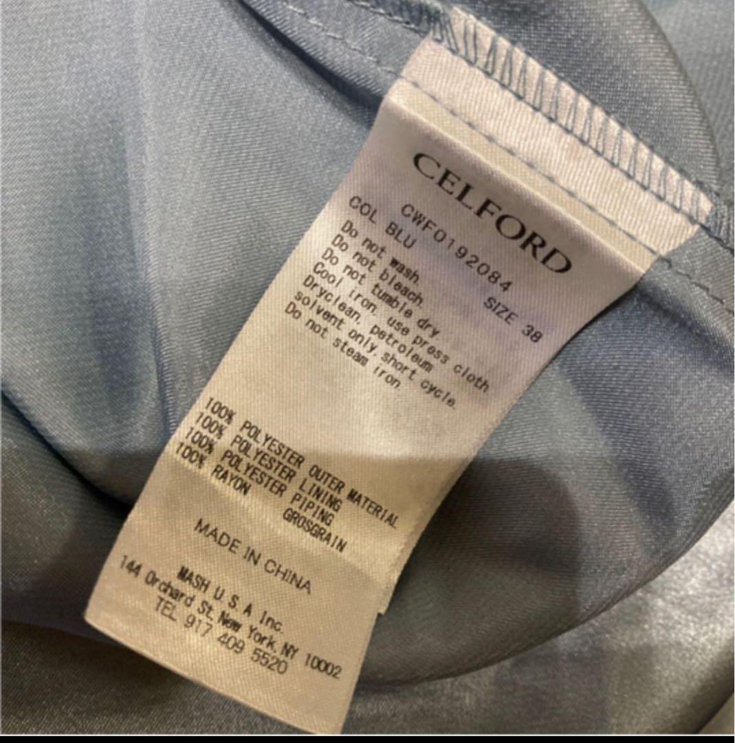 CELFORD レースワンピース ブルー　38