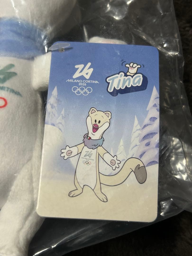 【公式グッズ‼️】Tina ティナ マスコット 18cm 冬季オリンピック2026