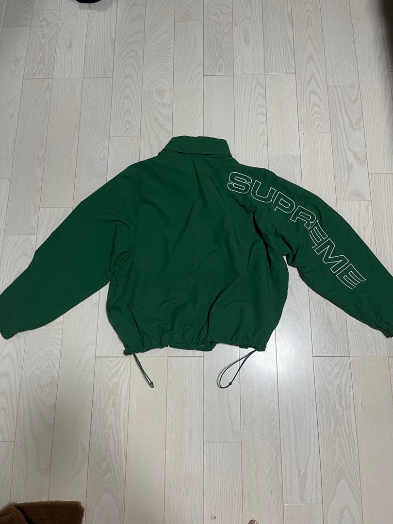 supremeナイロンジャケットダークグリーン