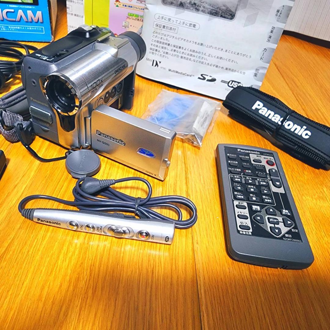 【動作確認済】希少 高画質 Panasonic MiniDV ビデオカメラ 箱付