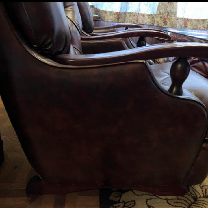 ☆1人がけソファー1個　青栁の椅子　大分県こげ茶　茶　昭和レトロ