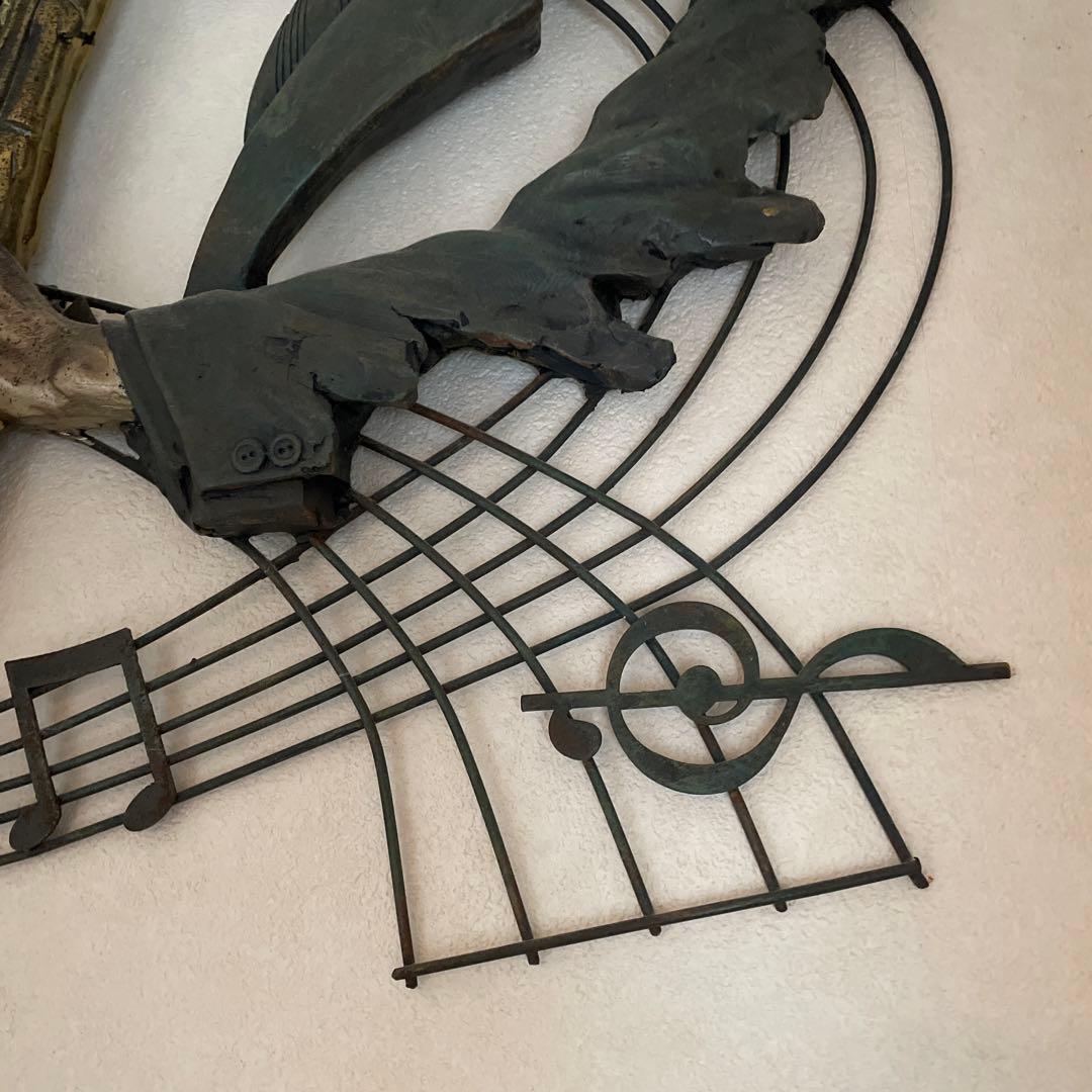 壁掛け アイアン インテリア 希少 約W800 H600 アンティーク jazz