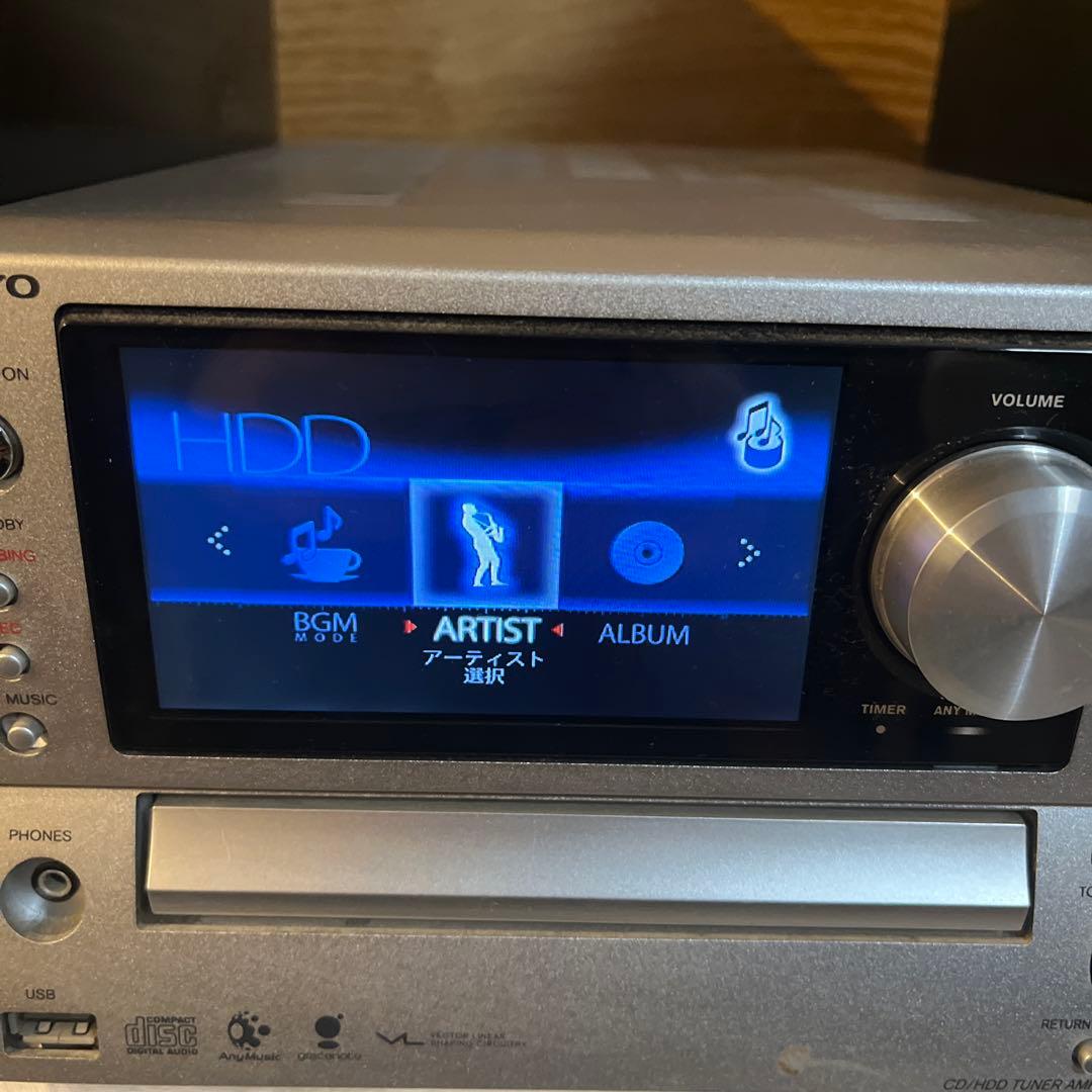 ONKYO BR-NX10 CD HDD ミニコンポ リモコン　マニュアル類付き
