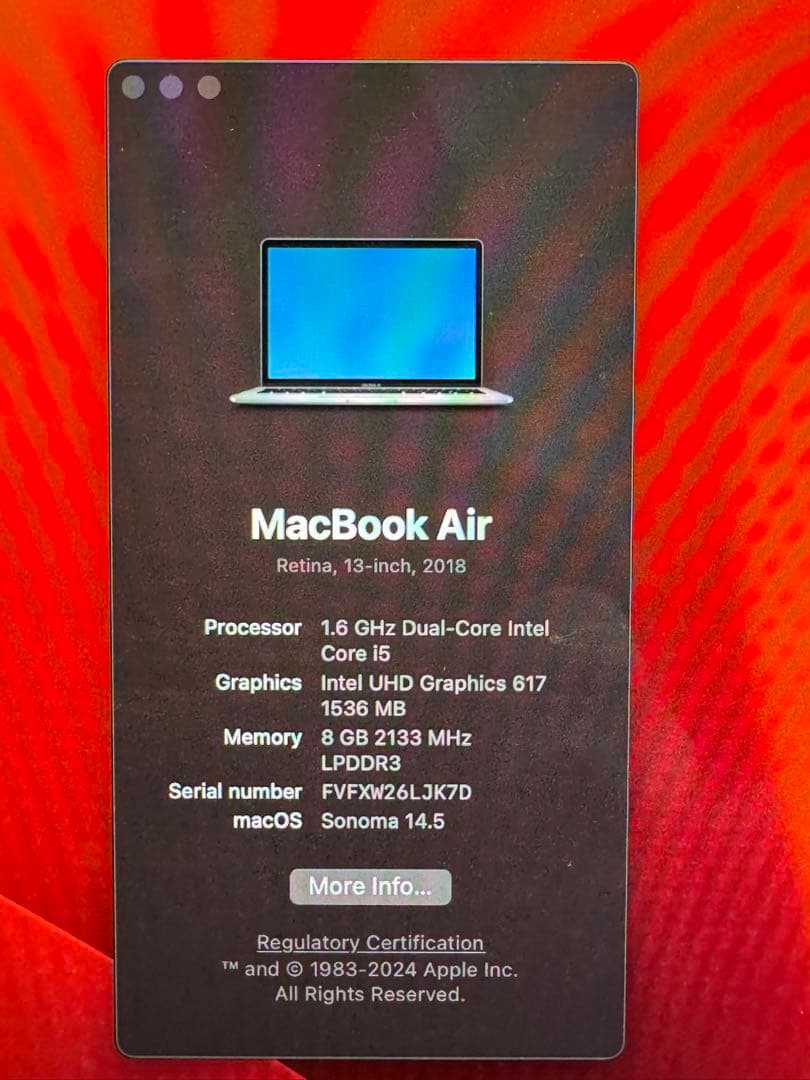 Apple MacBook Air 13インチ シルバー