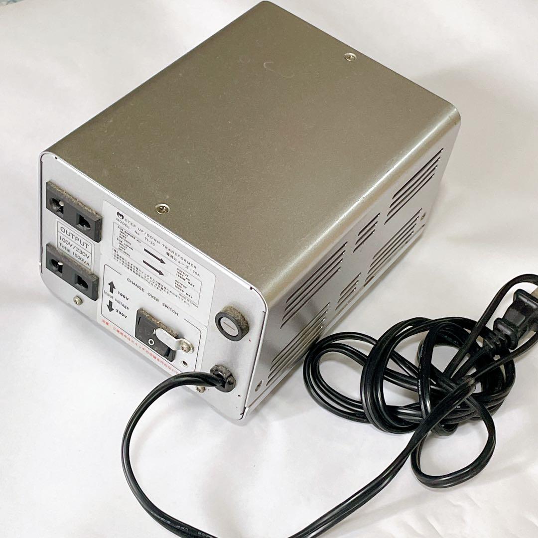 海外対応 変圧器セット TI-20 1500VA 昇圧/降圧　※工具パーツ付き