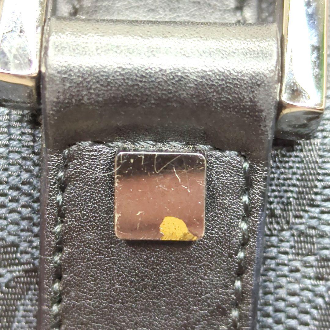 良品✨グッチ ミニボストン ブラック GGキャンバス レザー 000 0851