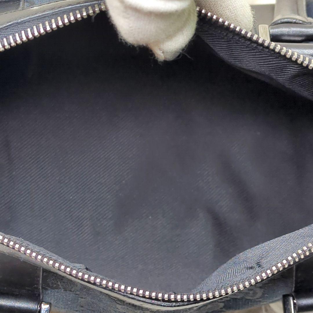 良品✨グッチ ミニボストン ブラック GGキャンバス レザー 000 0851