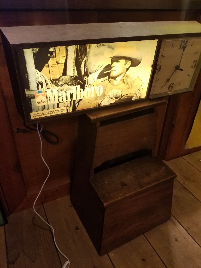 激レア　マルボロ　クロック　ディスプレイ