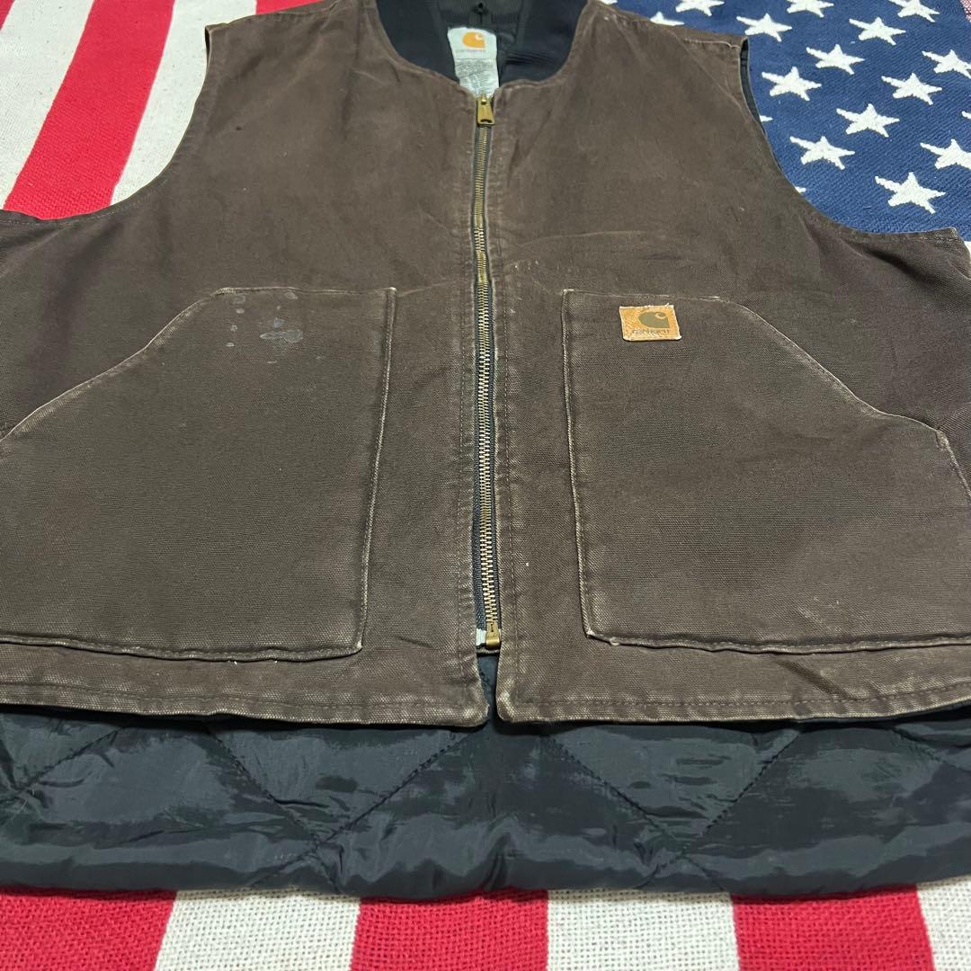 90s カーハートCarhartt ダッグベスト メキシコ製 ヴィンテージ