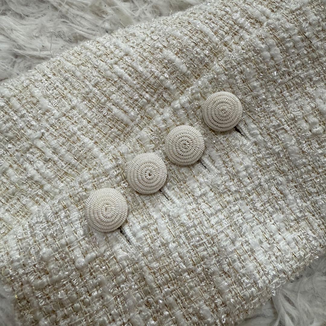 【Self-Portrait】セルフポートレート ツイードミディスーツワンピース