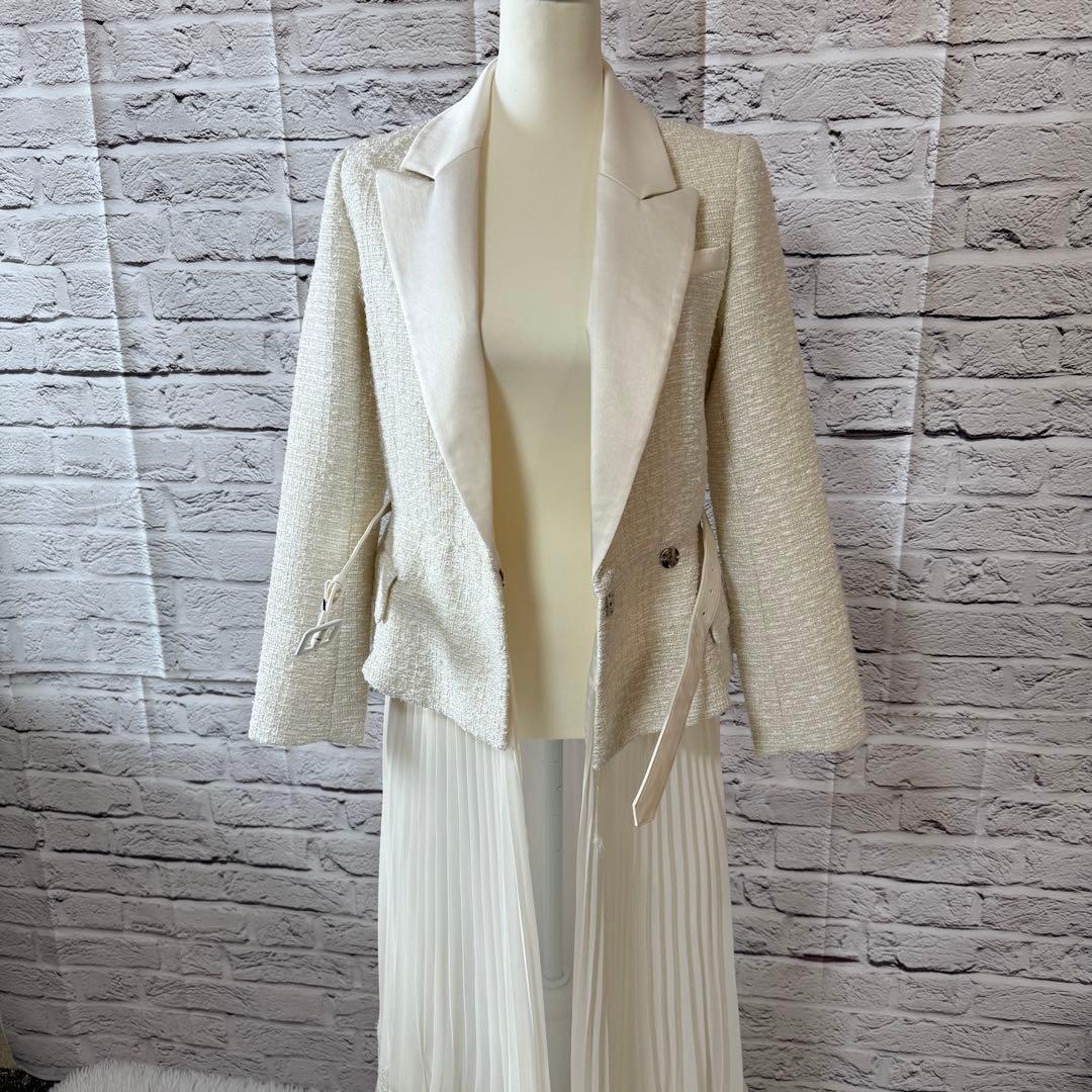 【Self-Portrait】セルフポートレート ツイードミディスーツワンピース