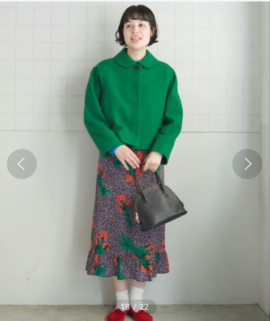 ビュルデサボン　Super hanahanaプリントスカート