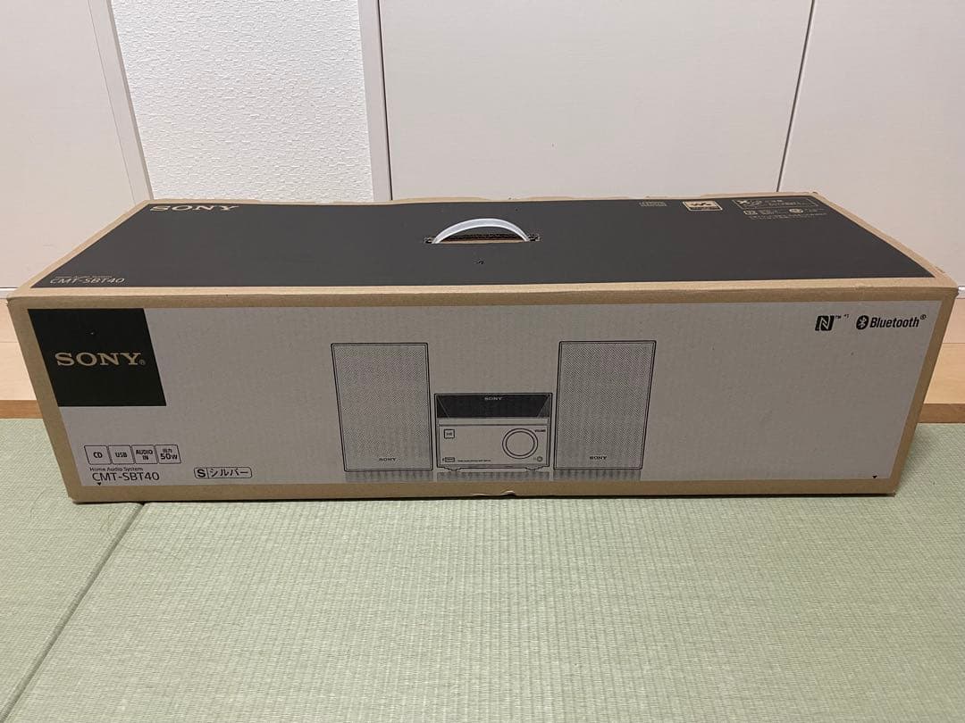 極美品】SONY ミニコンポ CMT-SBT40 ブラック ブルートゥース対応