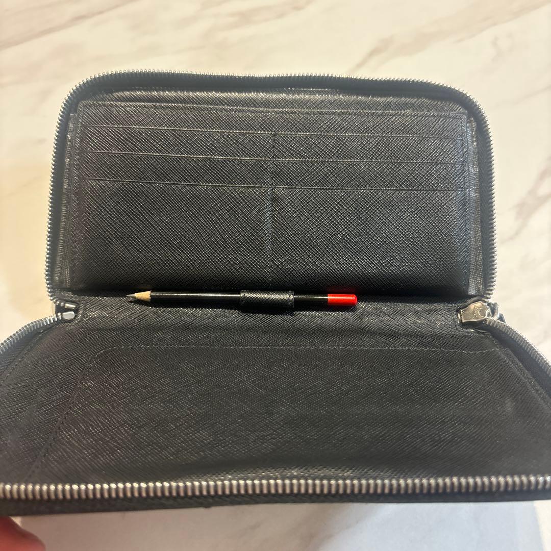 PRADA ロケット刺繍 黒 長財布