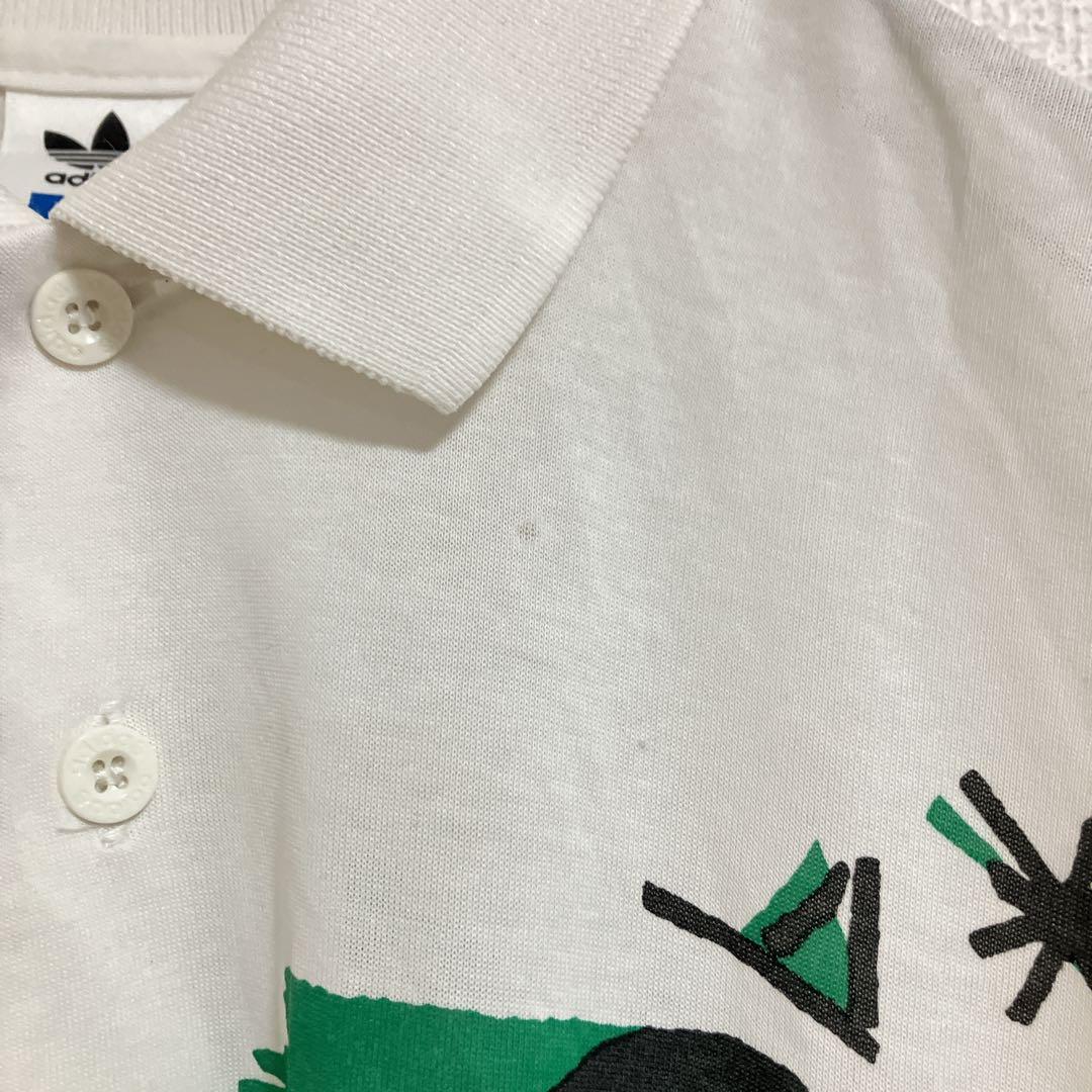 【稀少】アディダスオリジナルス　デサント　ステファンエドバーグ　ポロシャツ　白