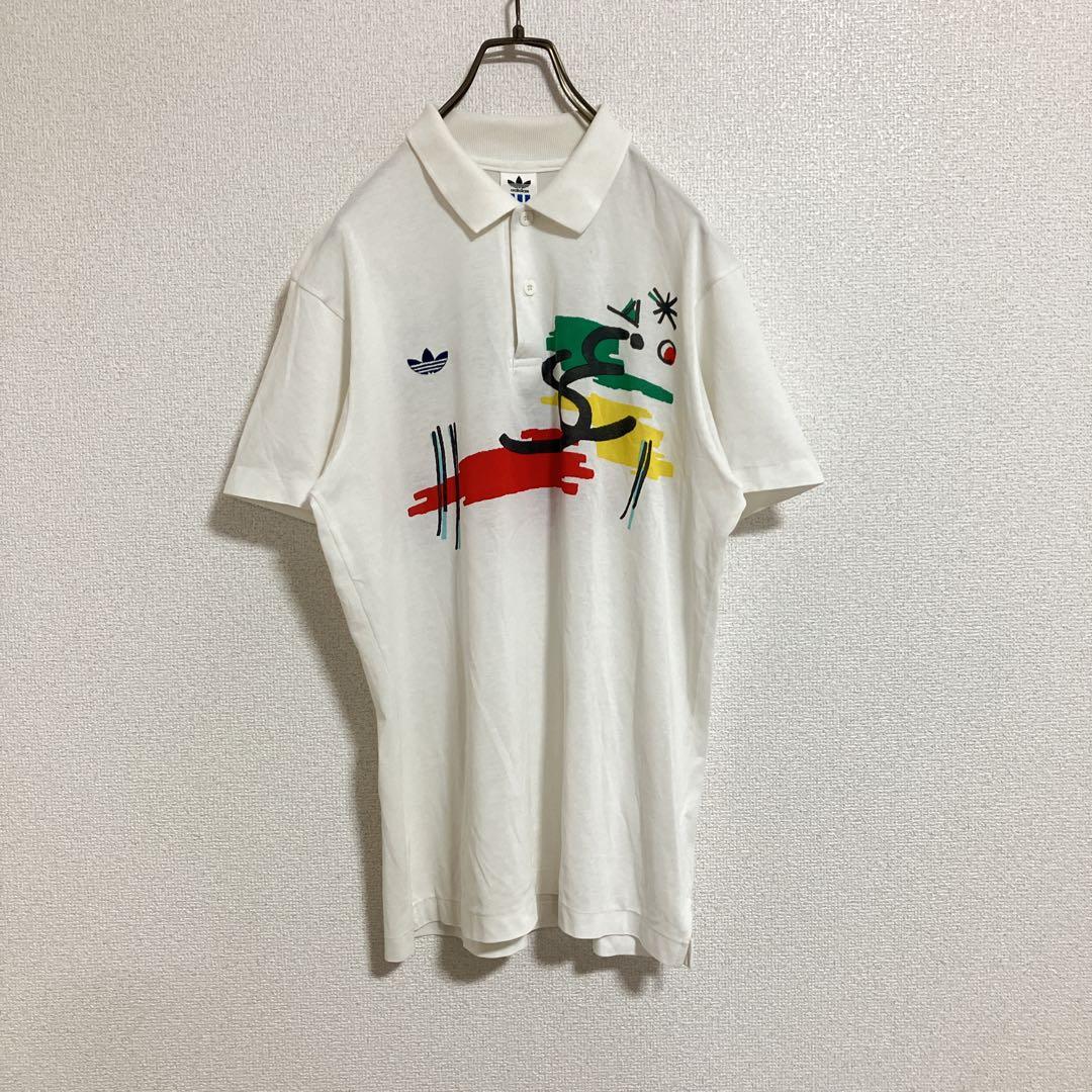 【稀少】アディダスオリジナルス　デサント　ステファンエドバーグ　ポロシャツ　白