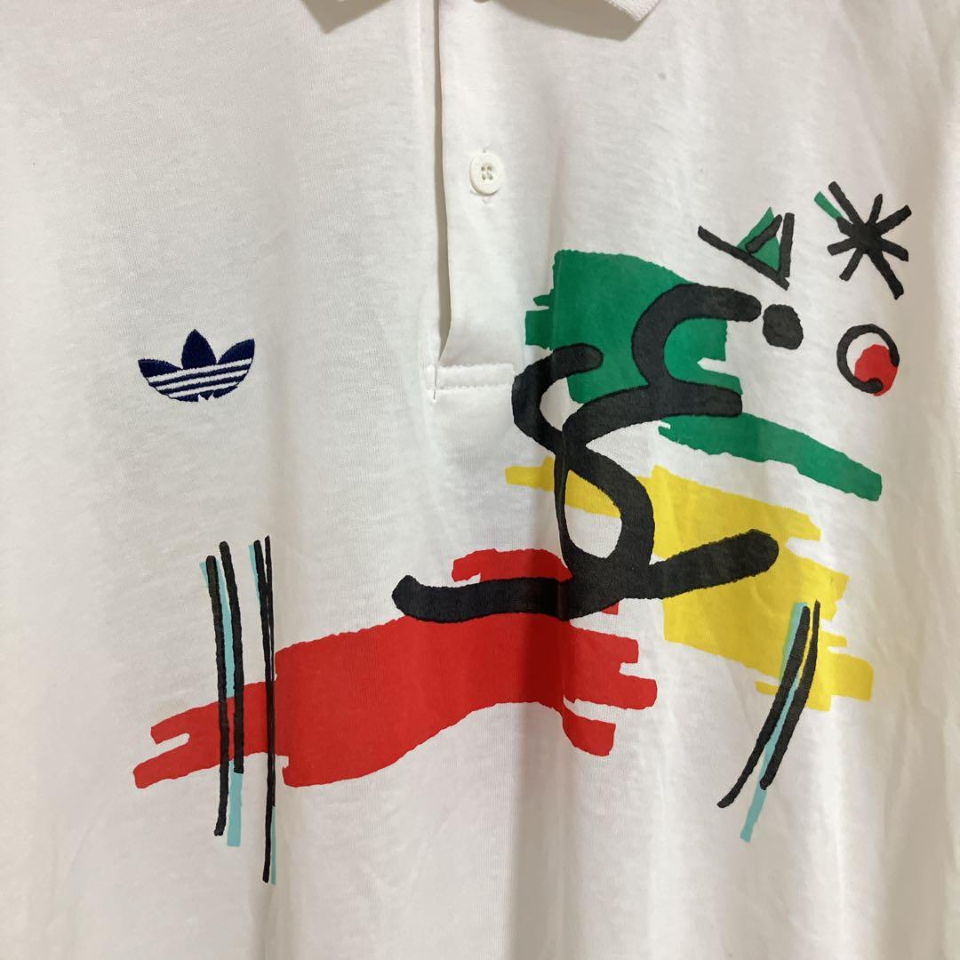 【稀少】アディダスオリジナルス　デサント　ステファンエドバーグ　ポロシャツ　白