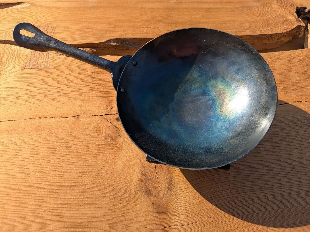 鍛造　ハンドメイド中華鍋　北京鍋 直径約２５cm