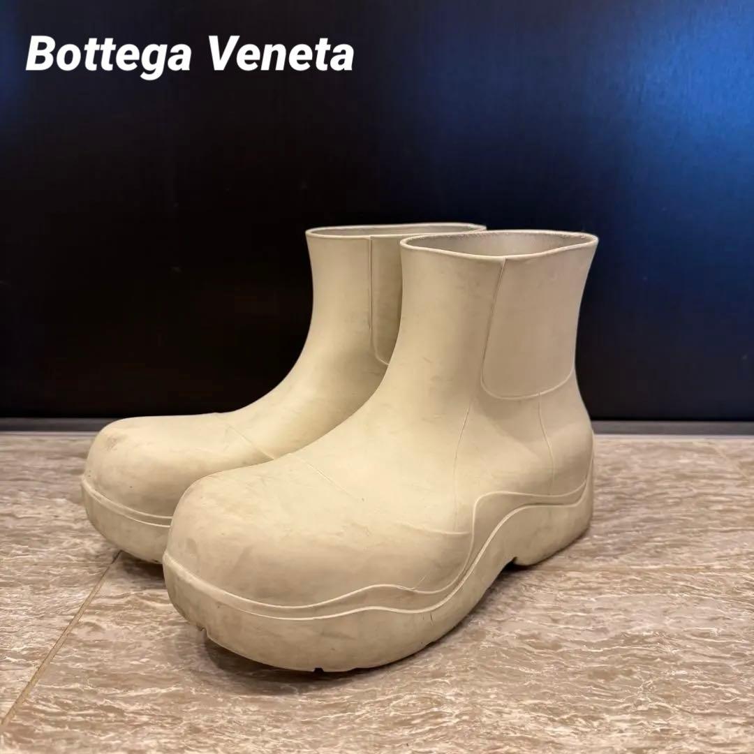 BOTTEGA VENETA パドルブーツ パドルアンクルブーツ 37 ホワイト