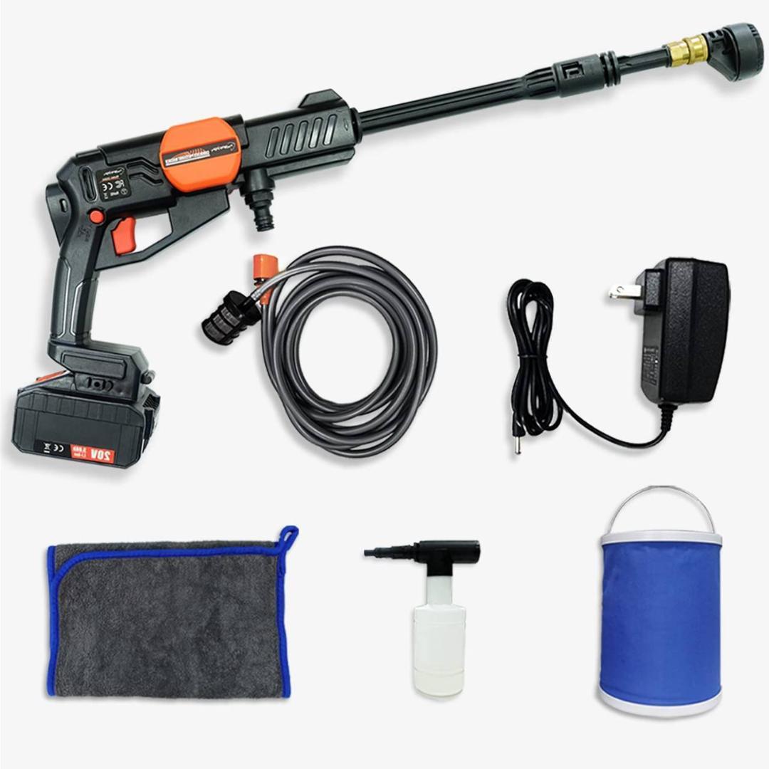 コードレス 高圧洗浄機 多機能ノズル 洗車フォームモード