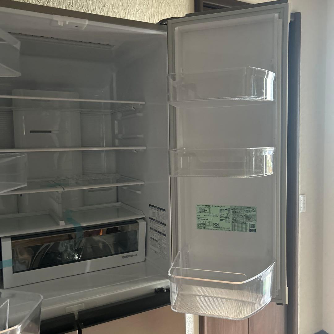 日立 冷蔵庫 R-HW49S(N) 485L 2022年製　ノンフロン冷凍冷蔵庫