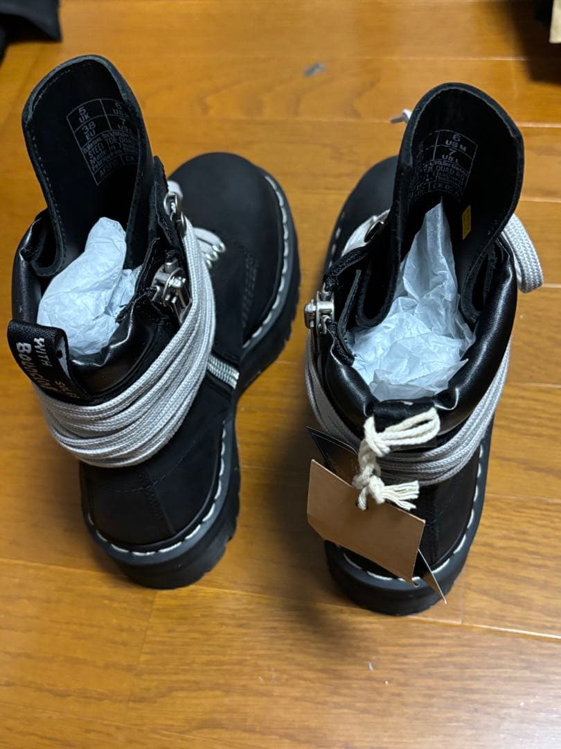 STEEL TOE QUAD RICK OWENS ブーツ