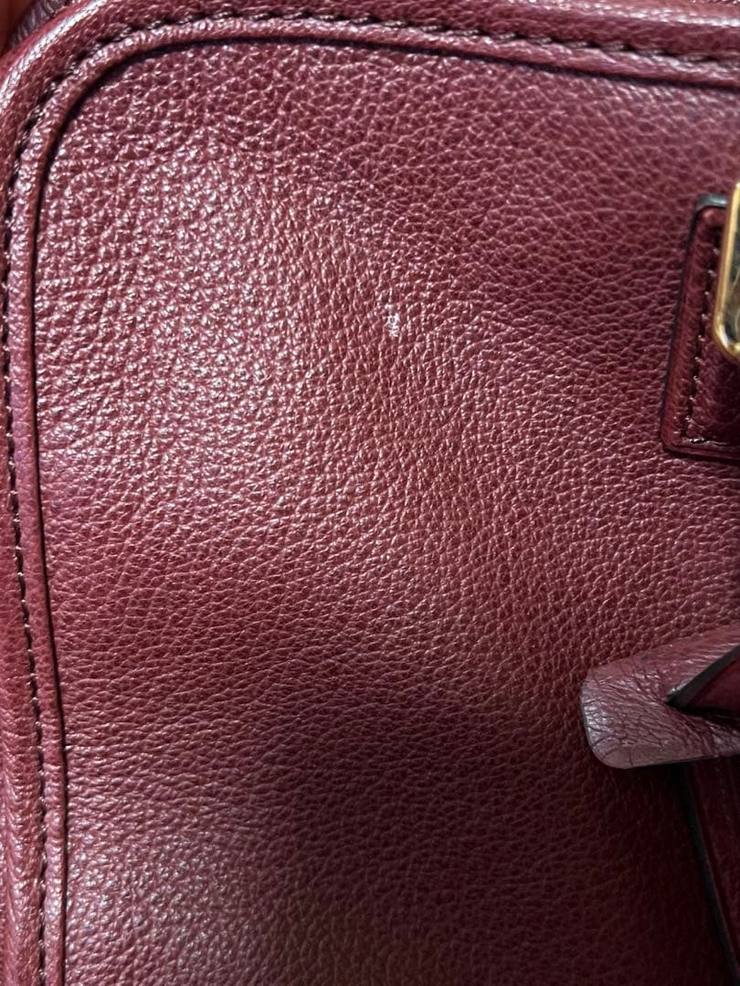 LOEWE ロエベ アマソナ36 ボルドー ボストンバッグ レザー