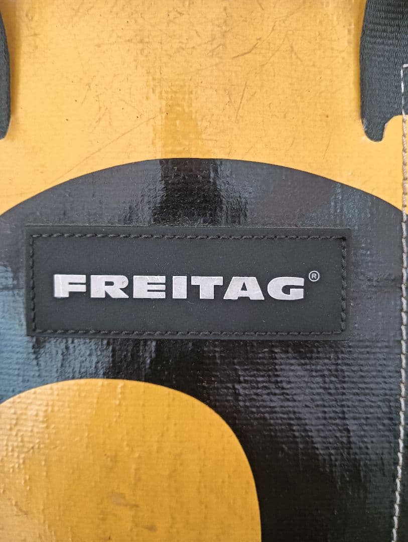 美品! レアカラー！FREITAGフライターグF74 旧BOBトートバッグ黄×黒