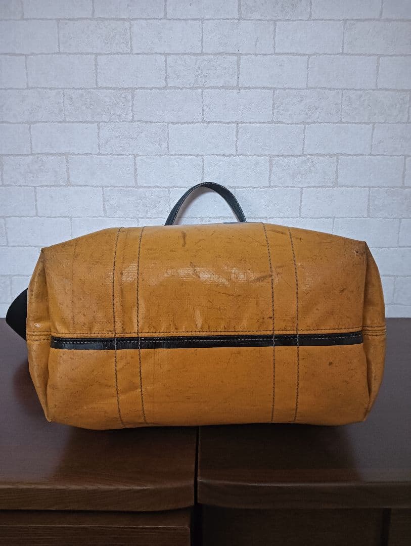 美品! レアカラー！FREITAGフライターグF74 旧BOBトートバッグ黄×黒