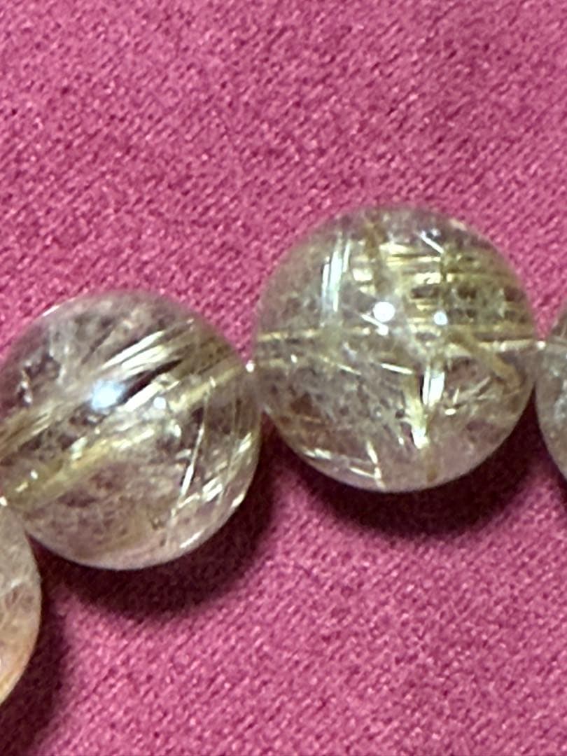 タイチンルチルクォーツ ブレスレット 15mm