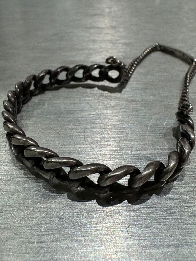 う*き様 SAINT LAURENT Gourmette Cuff 2連チェーン