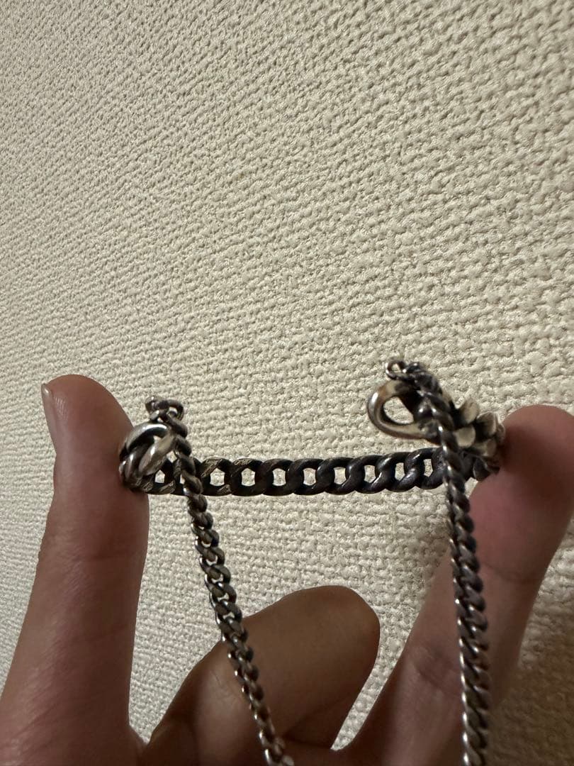 う*き様 SAINT LAURENT Gourmette Cuff 2連チェーン