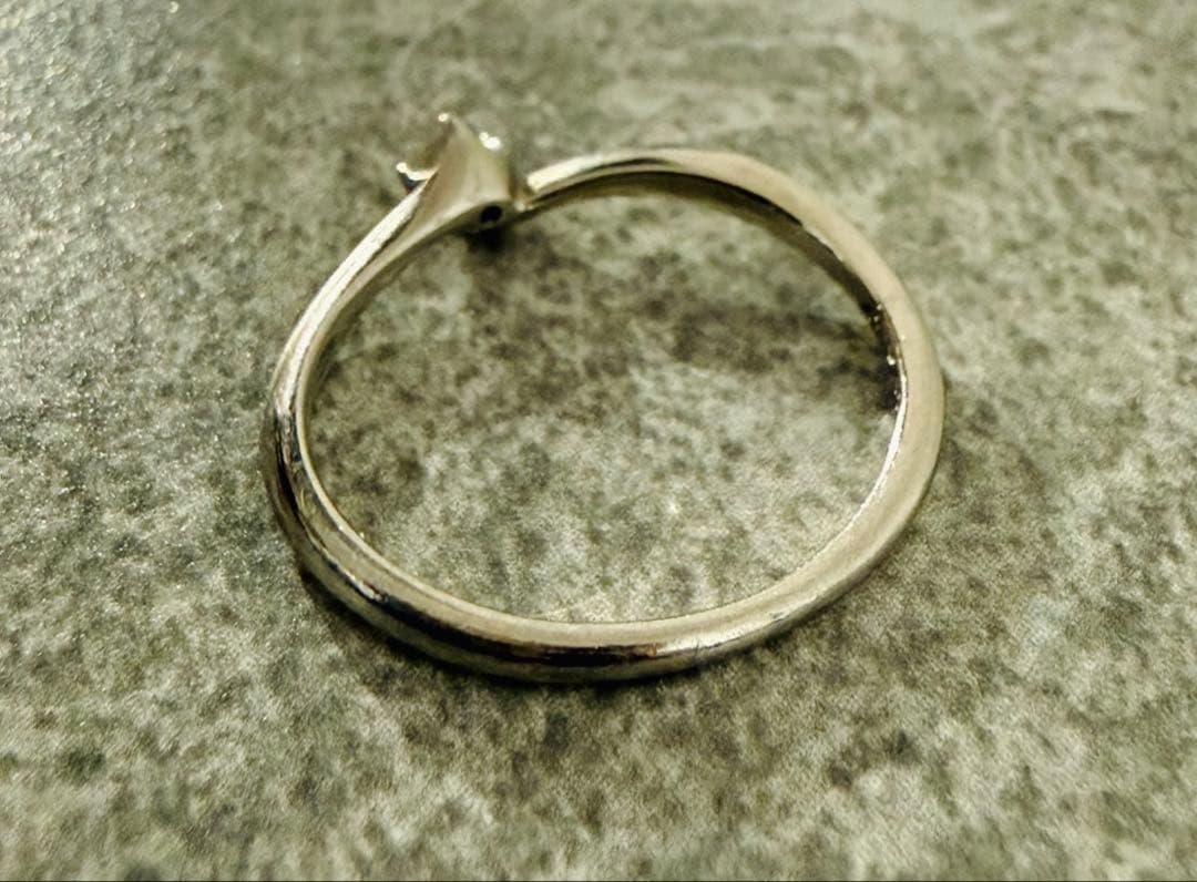 4℃ ダイヤモンド プラチナリング PT950 8号 レディース 指輪