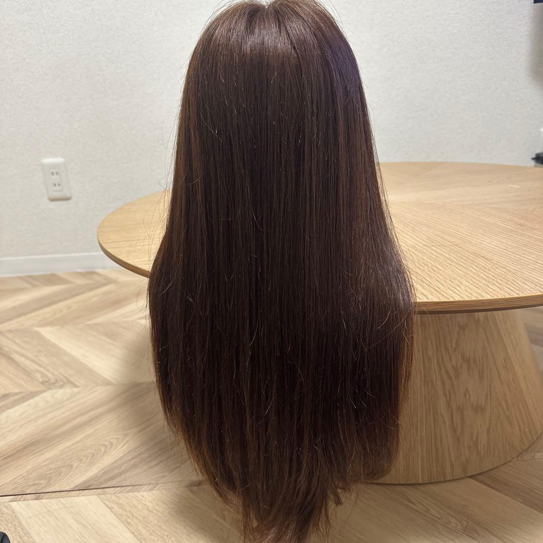 最高級人毛ロングウィッグ