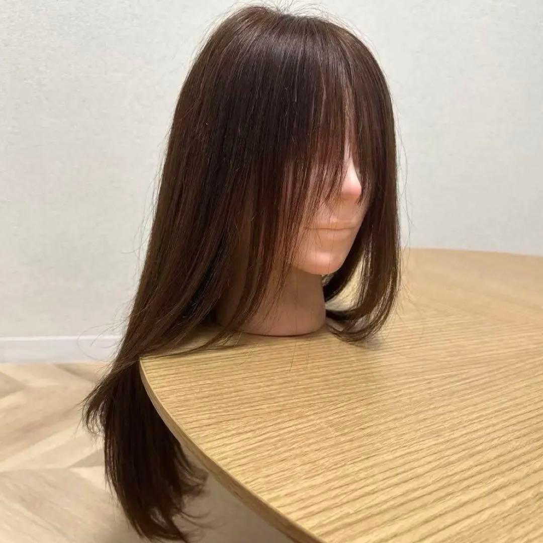 最高級人毛ロングウィッグ