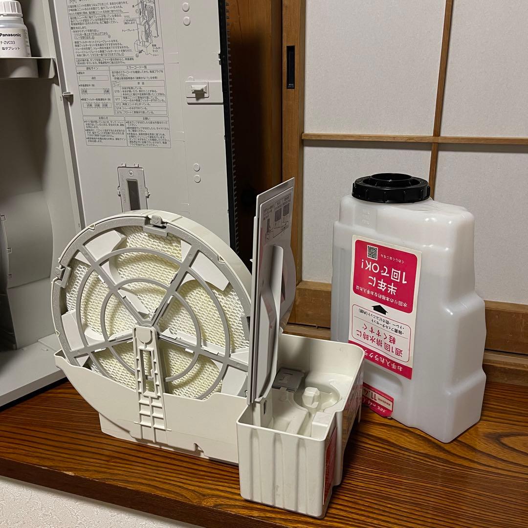 美品パナソニック空間除菌脱臭機加湿付き高級ジアイーノFMV4300動作品