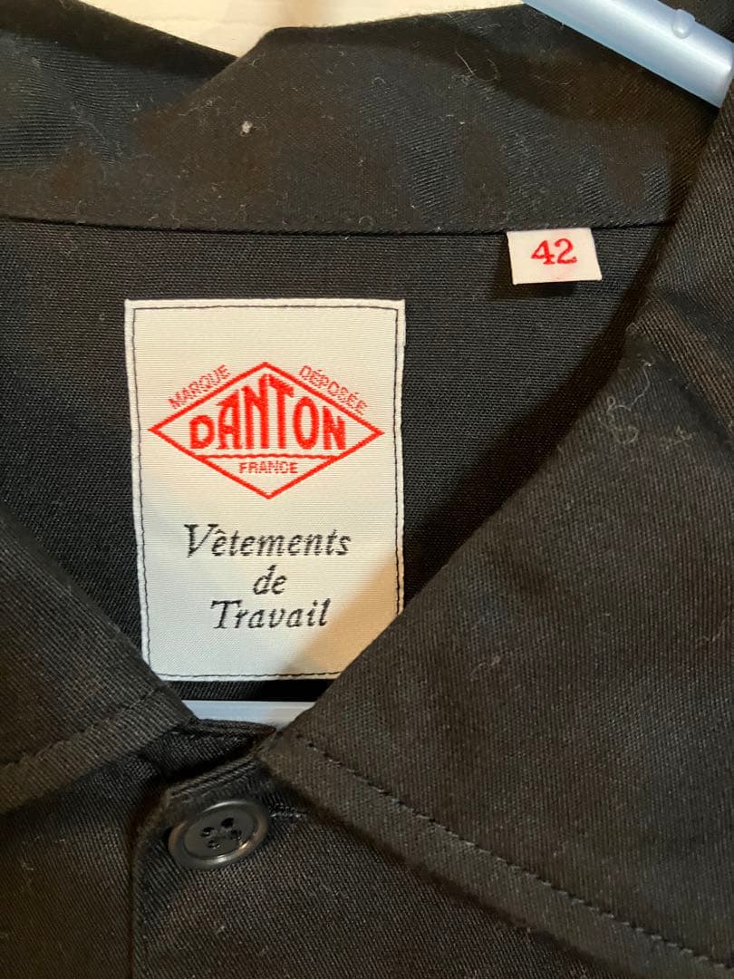 s*r様 【DANTON / ダントン】シャツジャケット T/Cウェザー ブラッ