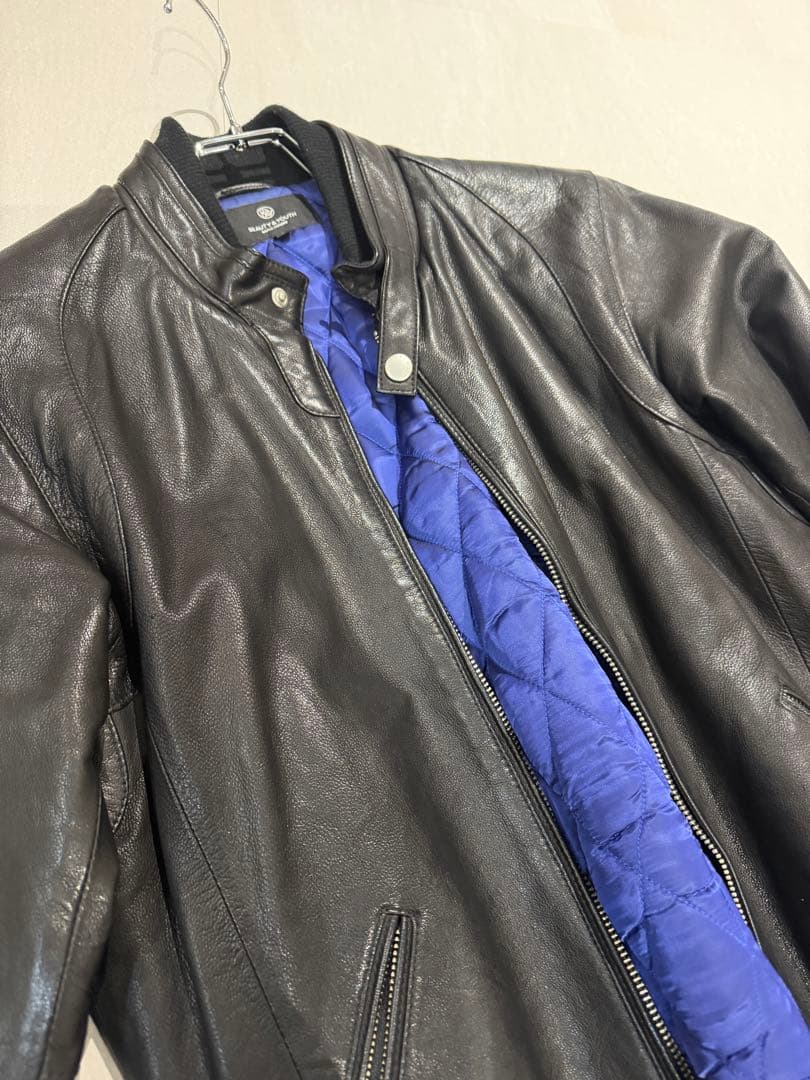 s*o様 【美品】BEAUTY & YOUTH ブラックレザージャケット（裏地ブ