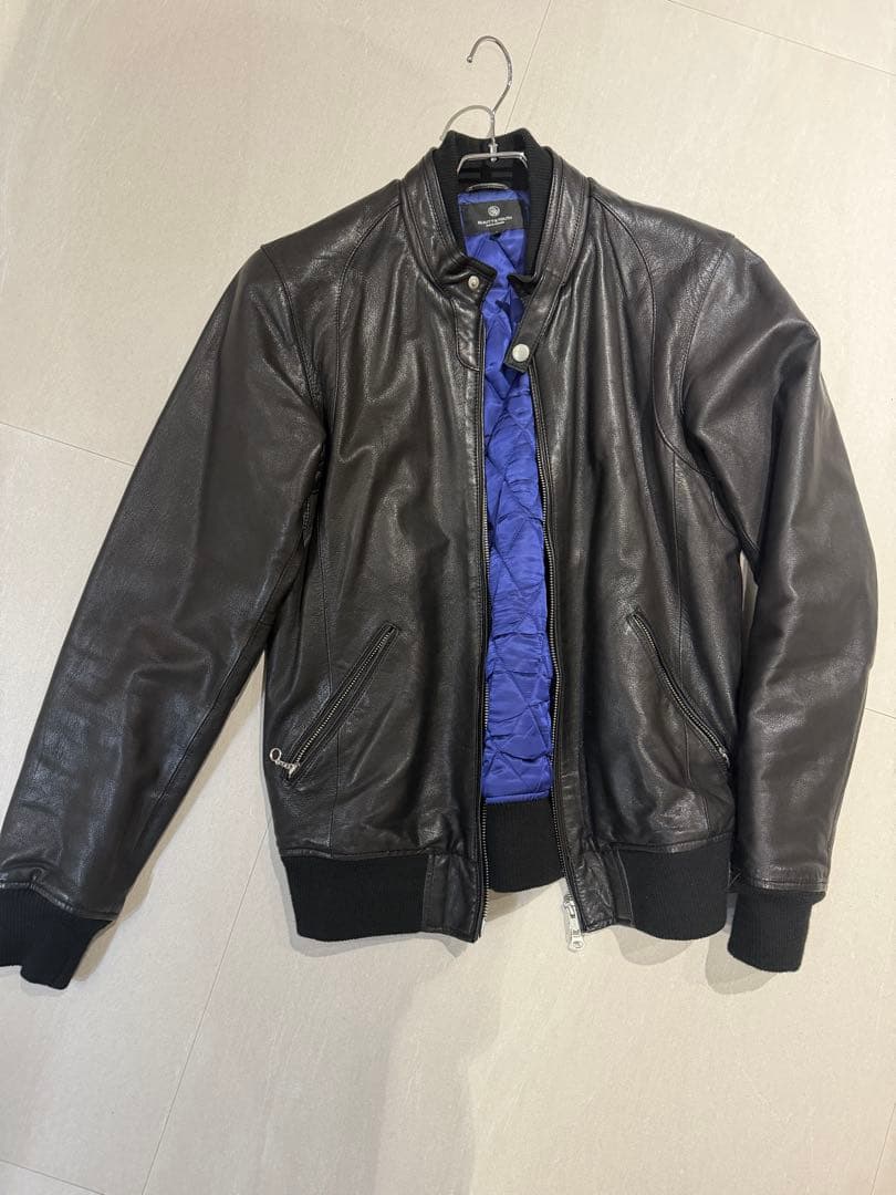 s*o様 【美品】BEAUTY & YOUTH ブラックレザージャケット（裏地ブ