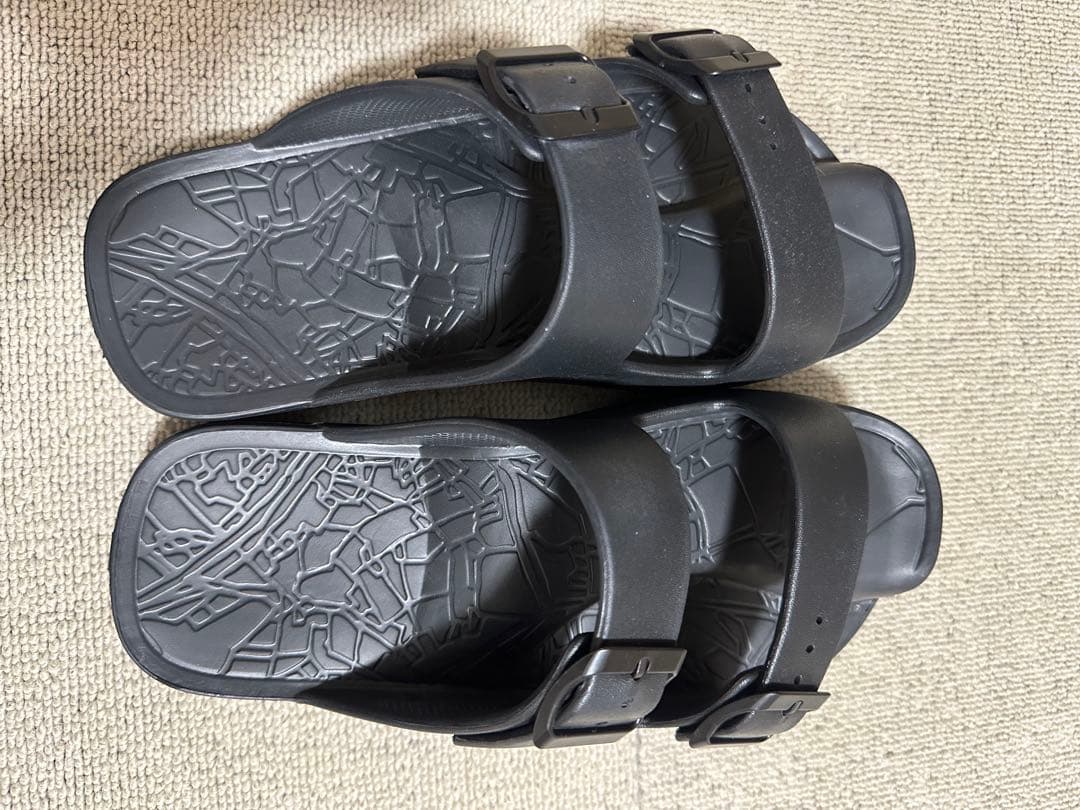 rakubaki ブラック イージーサンダルラップ L