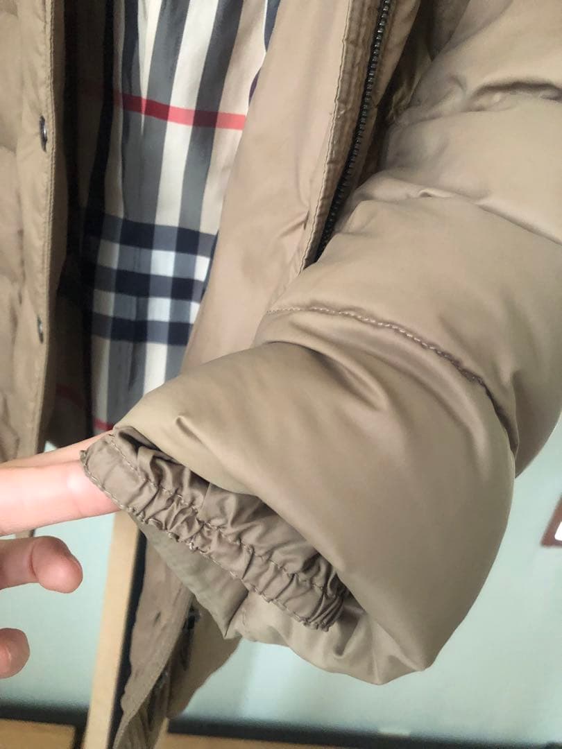 Burberry ダウンジャケット✴︎ 38 M Aライン ベルトつき